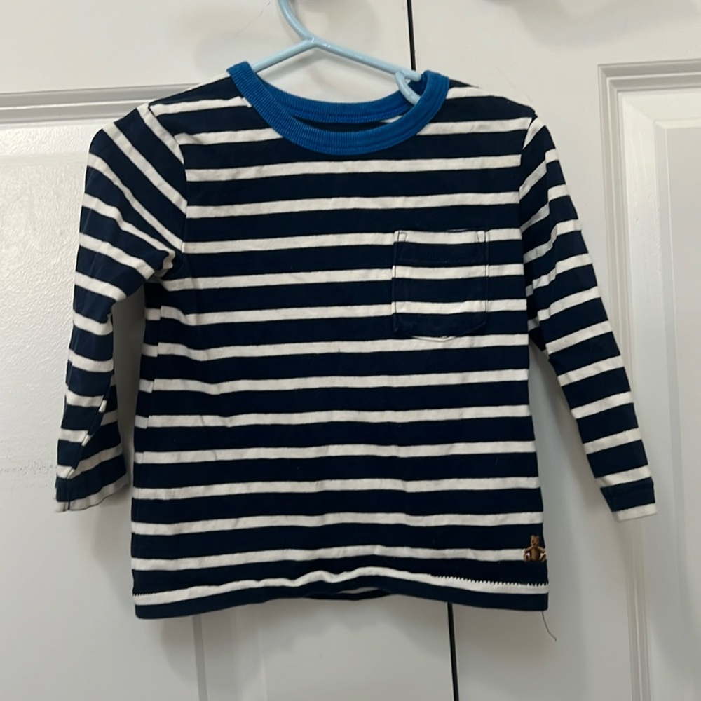Baby Gap boys long sleeve shirt stripped 18-24 months